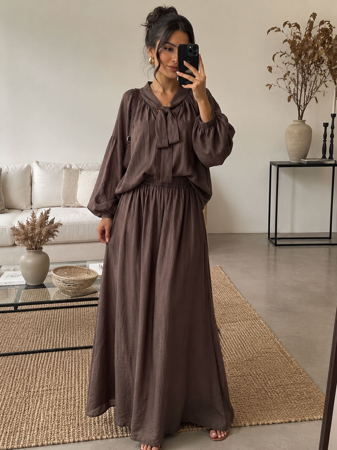 Ensemble jupe à noeud